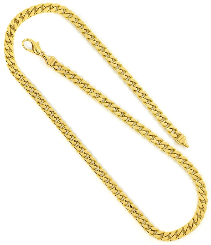 Foto 3 - Flachpanzer Goldkette breit 50cm Länge aus 14K Gelbgold, K3130