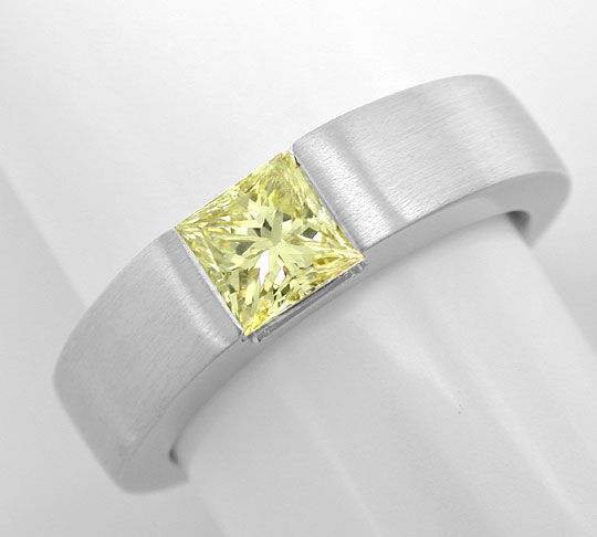 Foto 2 - Spann Ring 0,96ct Zitronen Princess Diamant, S3962